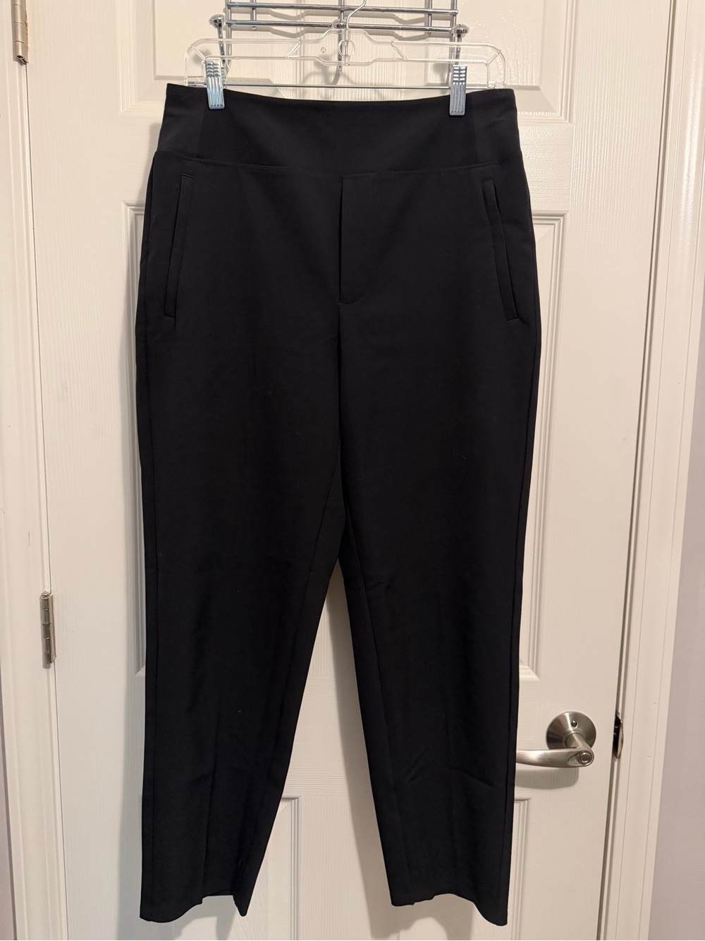 Athleta Black Straight-Leg Pull-On Endless Pants